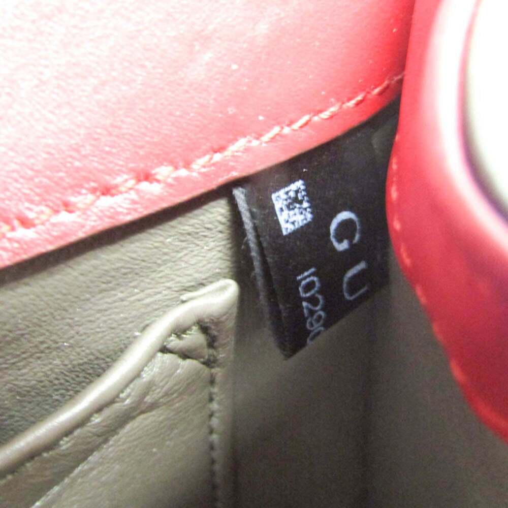 GUCCI Authentic Red Leather Shoulder Bag - Picture 15 of 15